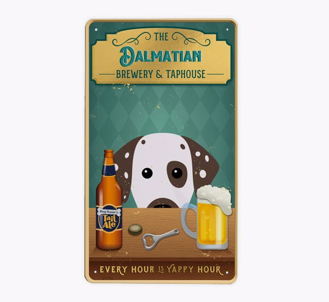 Brewery Tap House: Personalized {breedFullName} Metal Sign